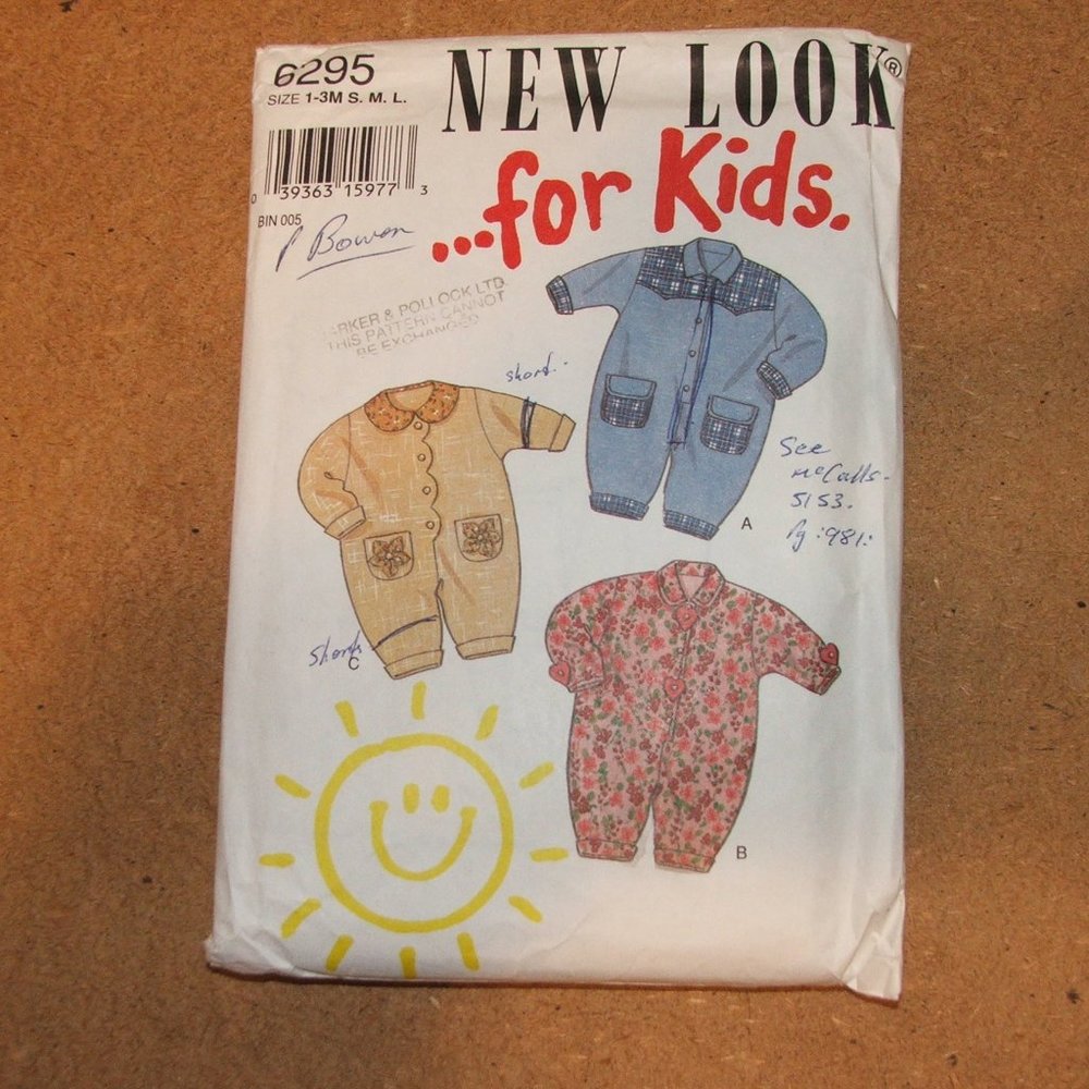 NEW LOOK For Kids ONESIES Jumpsuits 1-3 Months S.M.L. CUT (141)